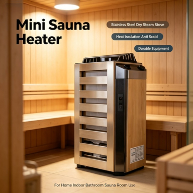 Home Bathroom With Sauna - Pemanas Sauna Mini, Terbuat dari Baja