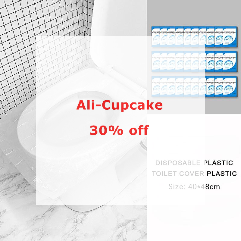 Home Bathroom Accessories - 50 buah penutup dudukan toilet, penutup