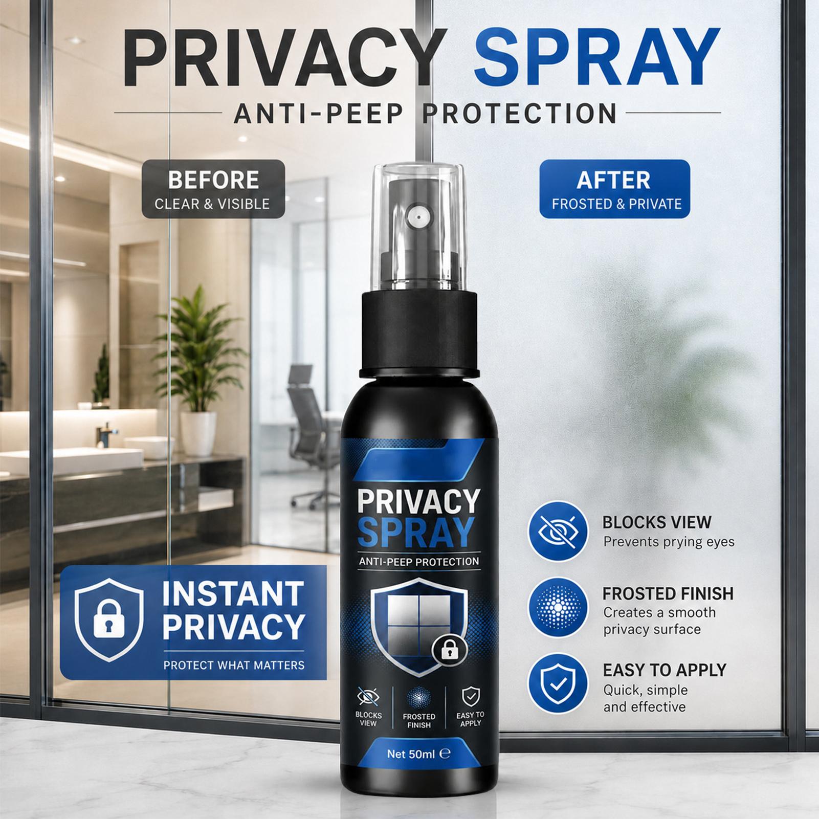 Home Bathroom Glass - Semprotan Pelapis Kaca Buram 50ml, Film