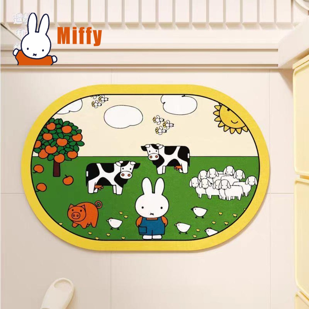Non Slip Bath Mat - Kawaii Miffy Keset Kamar Mandi Kelinci