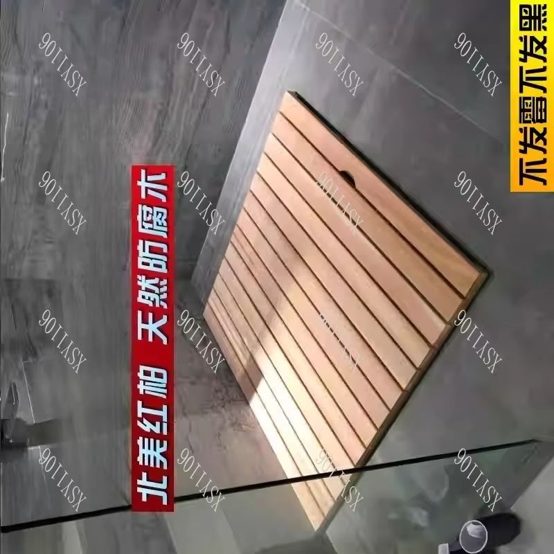 Non Slip Bath Mat - Keset Kamar Mandi Kayu Anti-Selip Anti-Korosi