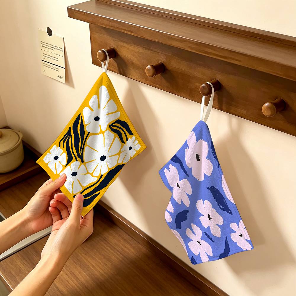 Home Kitchen Bathroom Marketing - Handuk Dapur Gantung Bahan Poliester Katun