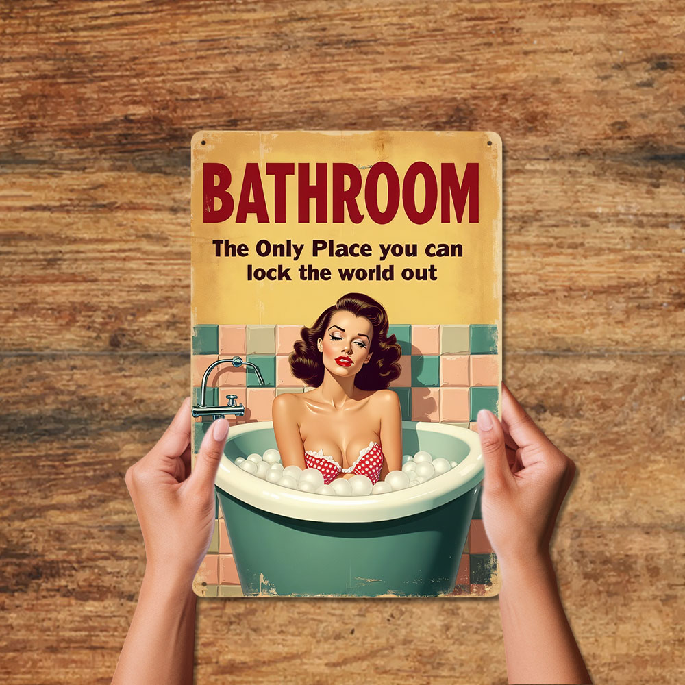 Aturan Kamar Mandi Lucu Tanda  - Home Bathroom Rules ulasan dan harga
