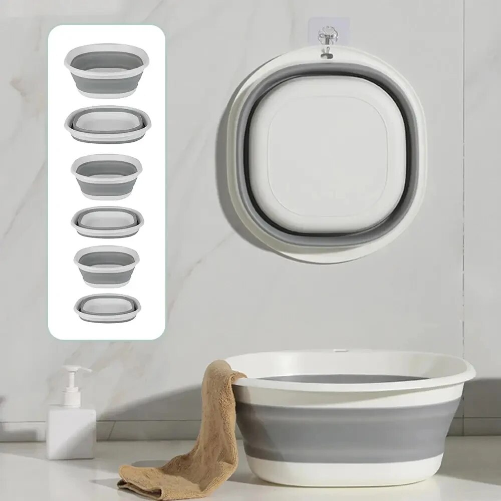 Wastafel plastik lipat portabe - Home Bathroom Wash Basin ulasan dan harga