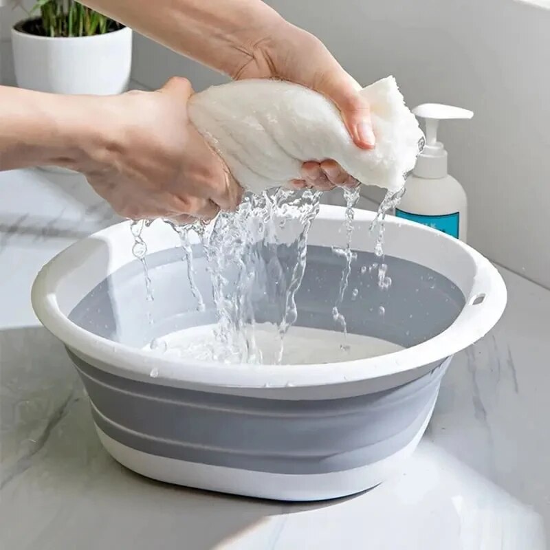 Wastafel plastik lipat portabe - Home Bathroom Wash Basin ulasan dan harga