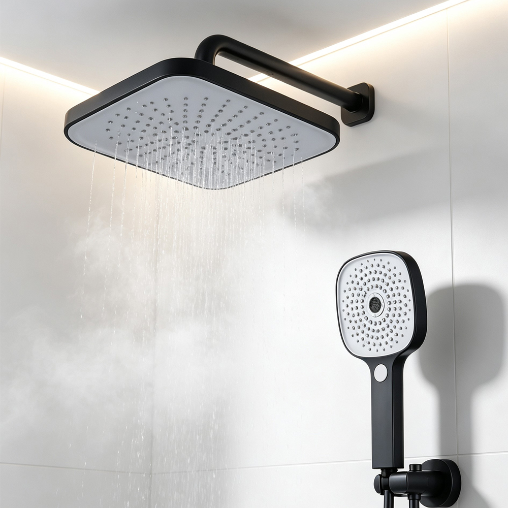 Kepala Shower Hujan Overhead + - Home Bathroom Accessories ulasan dan harga