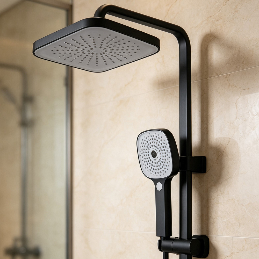 Kepala Shower Hujan Overhead + - Home Bathroom Accessories ulasan dan harga