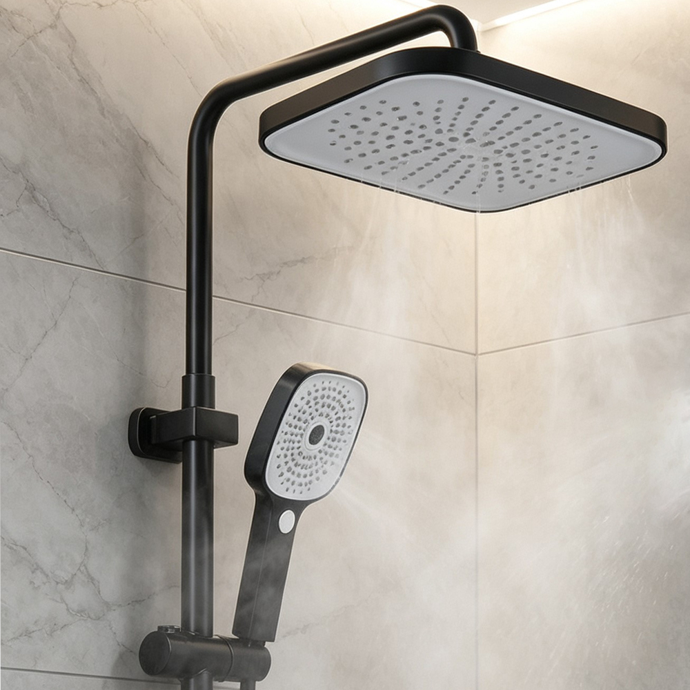 Kepala Shower Hujan Overhead + - Home Bathroom Accessories ulasan dan harga