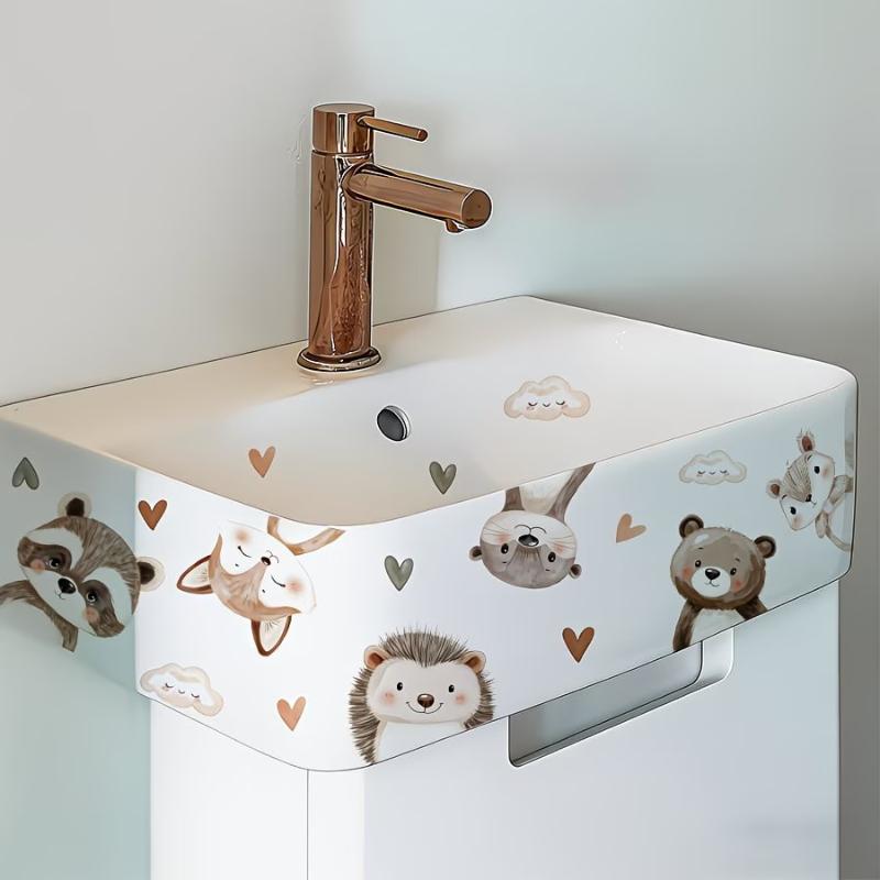 Stiker Wastafel Bunga Lucky Ko - Home Bathroom Wash Basin ulasan dan harga