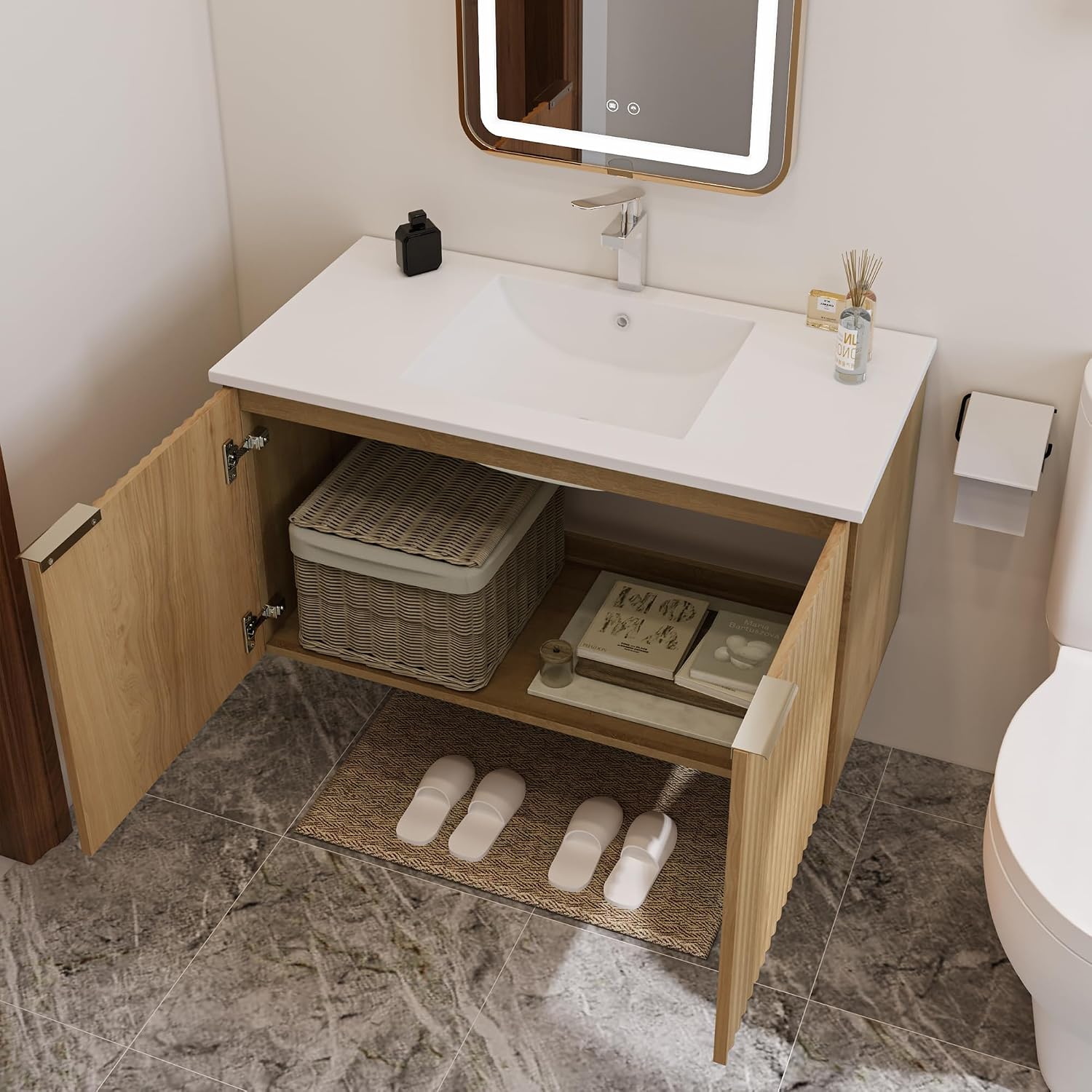 Rak Kabinet Kamar Mandi Modern - Home For Bathroom ulasan dan harga
