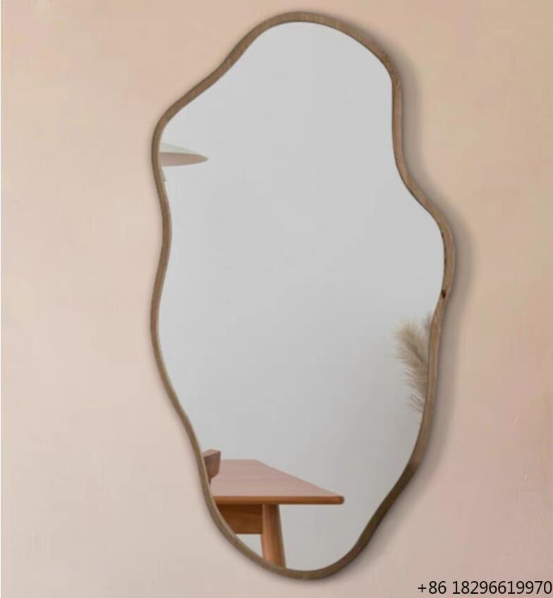 Cermin Dinding Kayu Asimetris  - Home Bathroom Glass ulasan dan harga