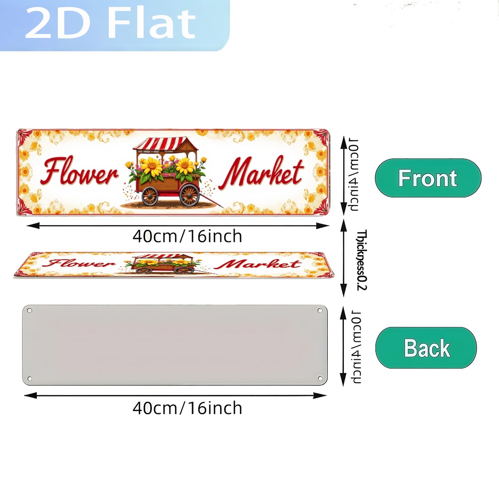 Papan Tanda Vintage 2D Datar ' - Home Kitchen Bathroom Marketing ulasan dan harga