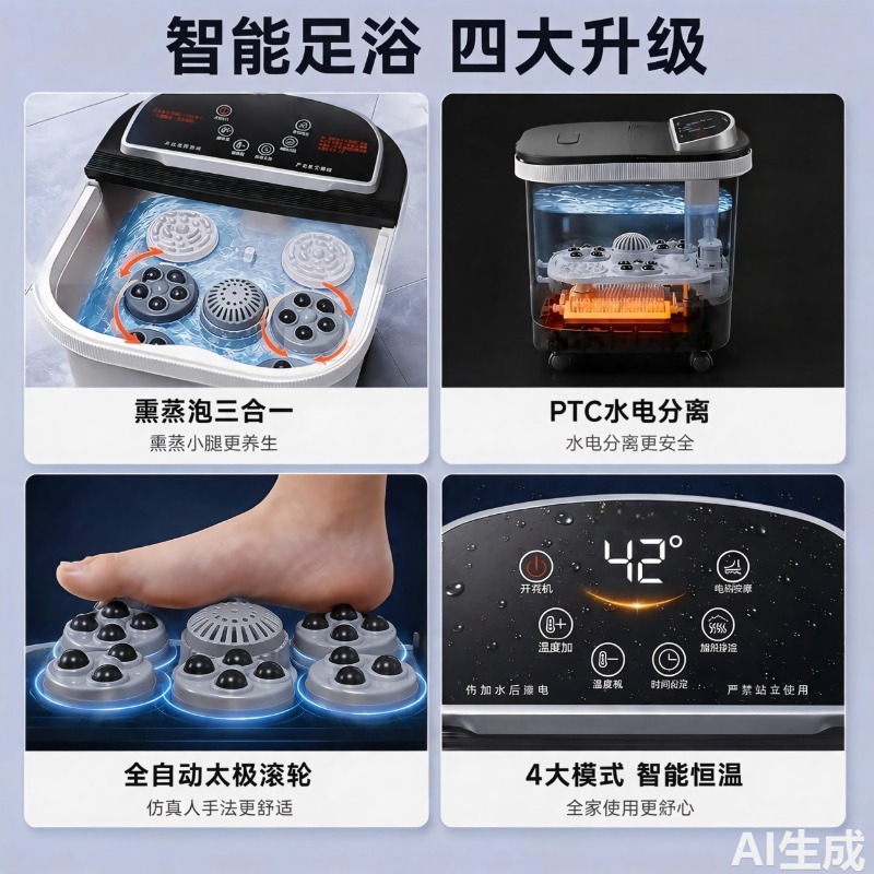 Bak Mandi Kaki Elektrik, Bak P - Home Bath ulasan dan harga