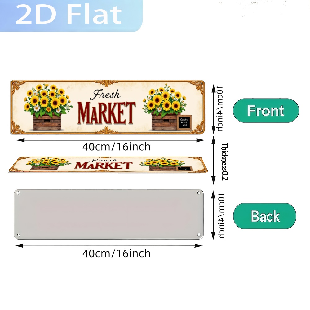 Papan Tanda Vintage 2D Datar ' - Home Kitchen Bathroom Marketing ulasan dan harga
