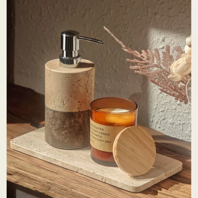 Set Dispenser Lotion Kamar Man - Home Bathroom Glass ulasan dan harga