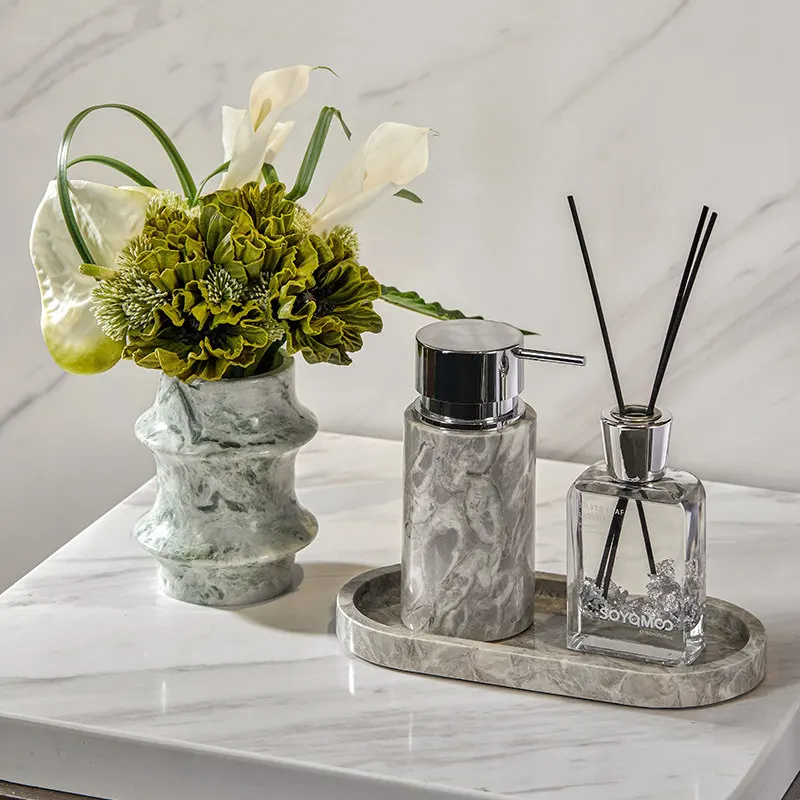 Set Dispenser Lotion Kamar Man - Home Bathroom Glass ulasan dan harga