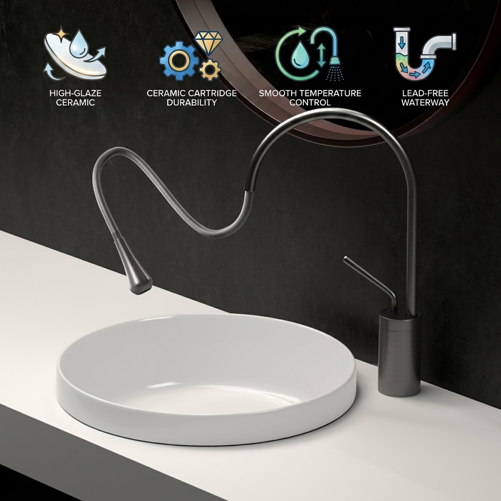 Wastafel Kamar Mandi Ultra Tip - Home Bathroom Wash Basin ulasan dan harga