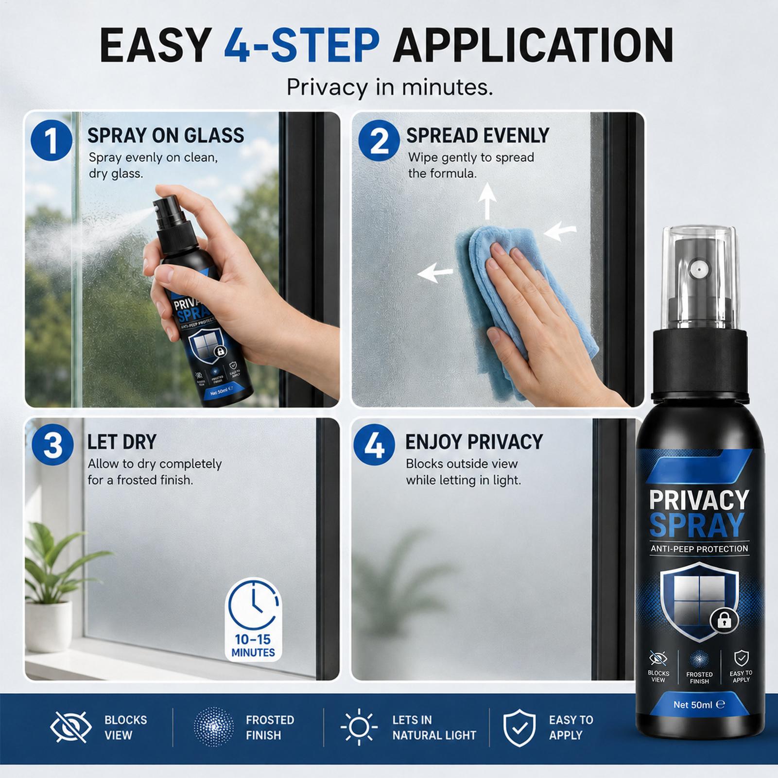 Semprotan Pelapis Kaca Buram 5 - Home Bathroom Glass ulasan dan harga