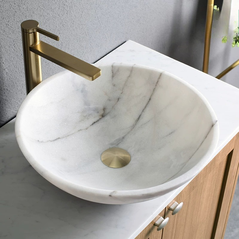 Wastafel Marmer Alami Nordic S - Home Bathroom Wash Basin ulasan dan harga