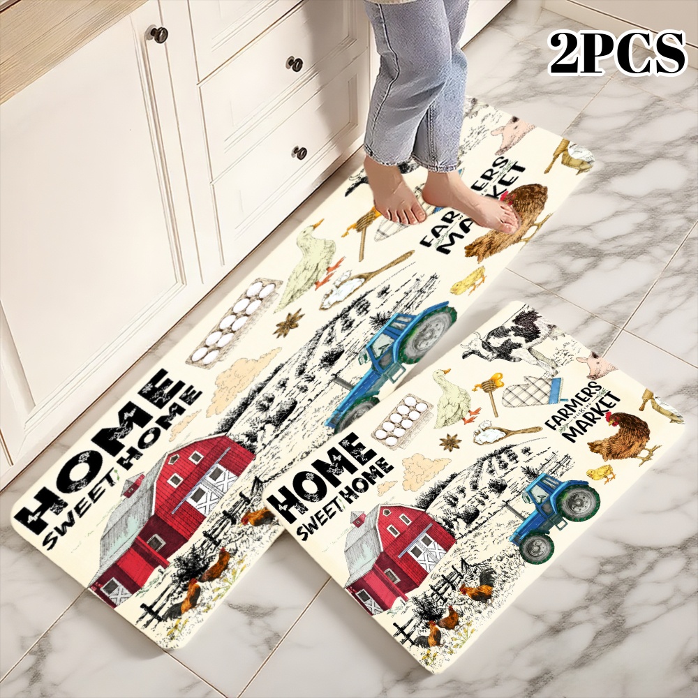 3PC Karpet Dapur, Dekorasi Rum - Home Kitchen Bathroom Marketing ulasan dan harga