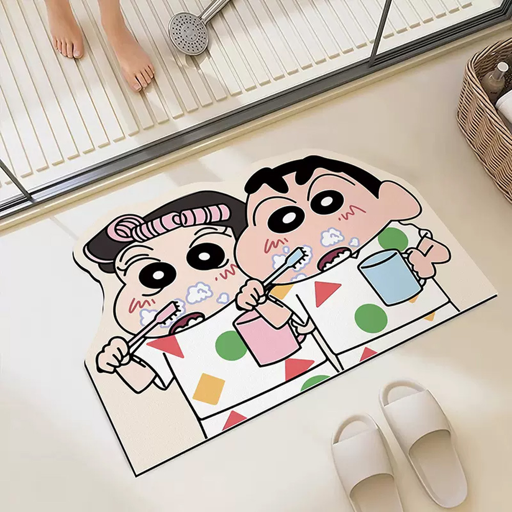 Keset Mandi Crayon Shinchan 30 - Non Slip Bath Mat ulasan dan harga