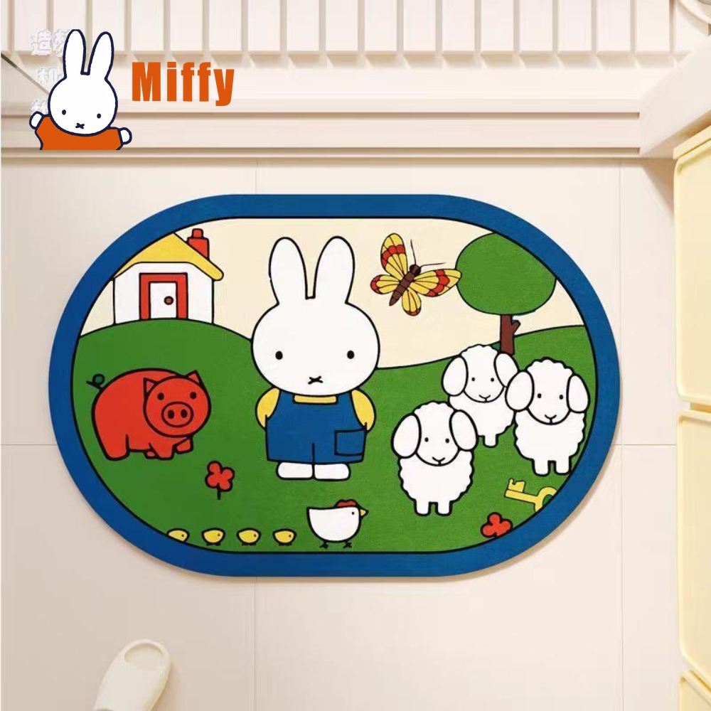 Kawaii Miffy Keset Kamar Mandi - Non Slip Bath Mat ulasan dan harga