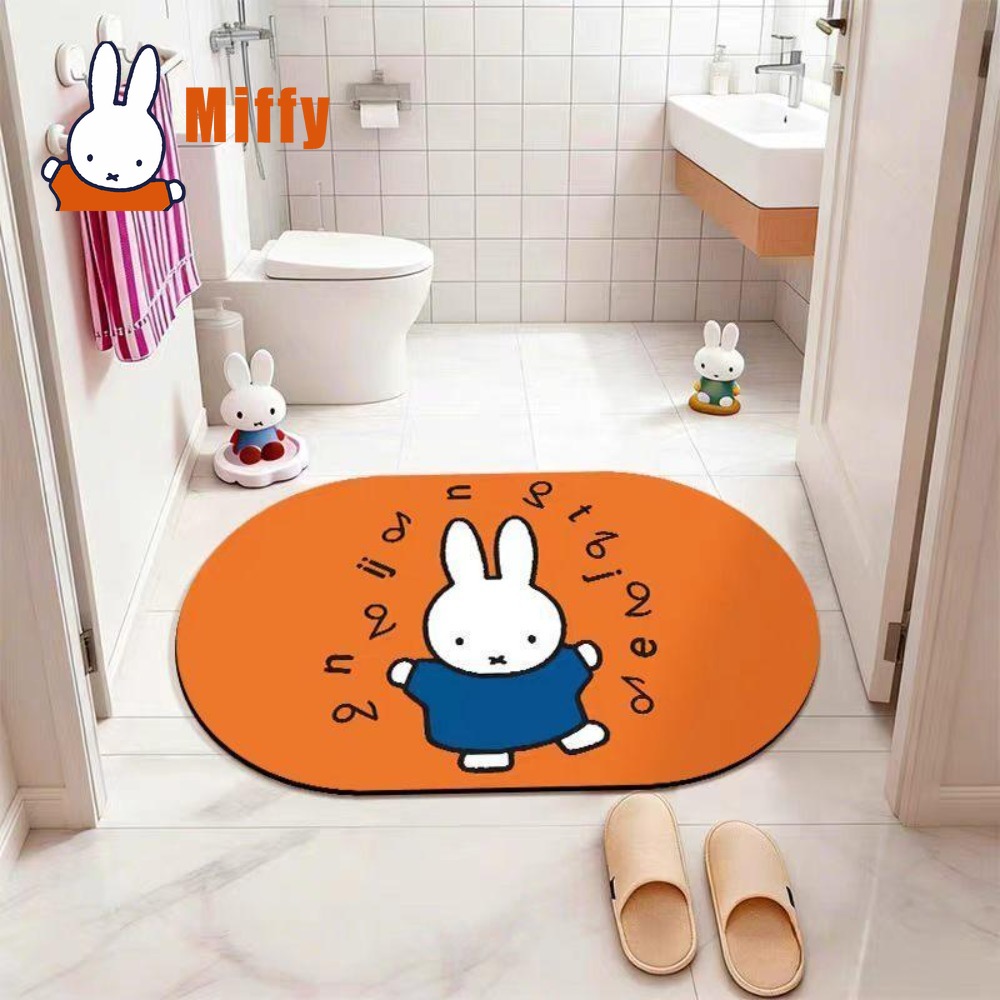Kawaii Miffy Keset Kamar Mandi - Non Slip Bath Mat ulasan dan harga