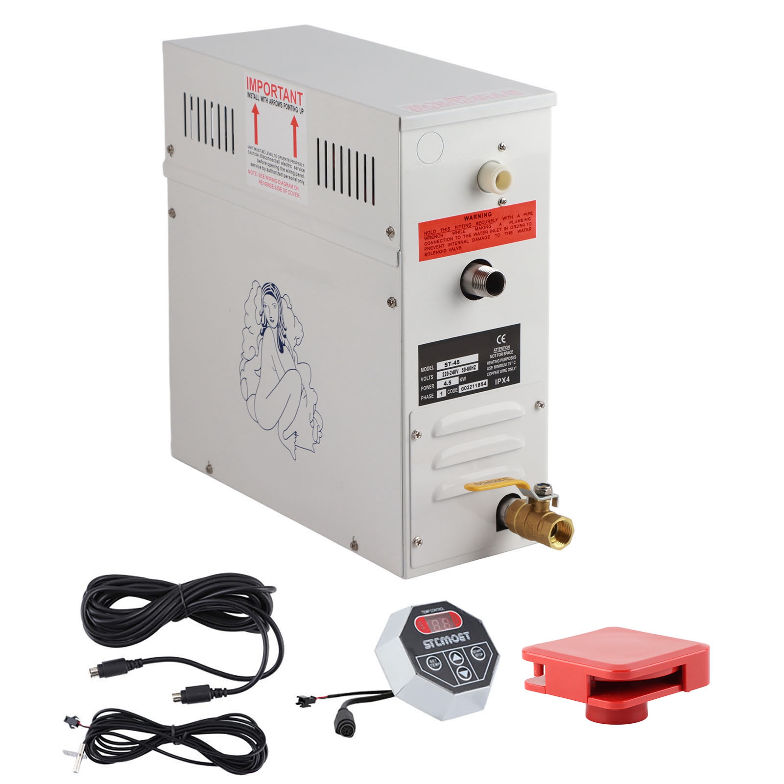 Generator Uap 4.5KW 220V untuk - Home Bathroom With Sauna ulasan dan harga