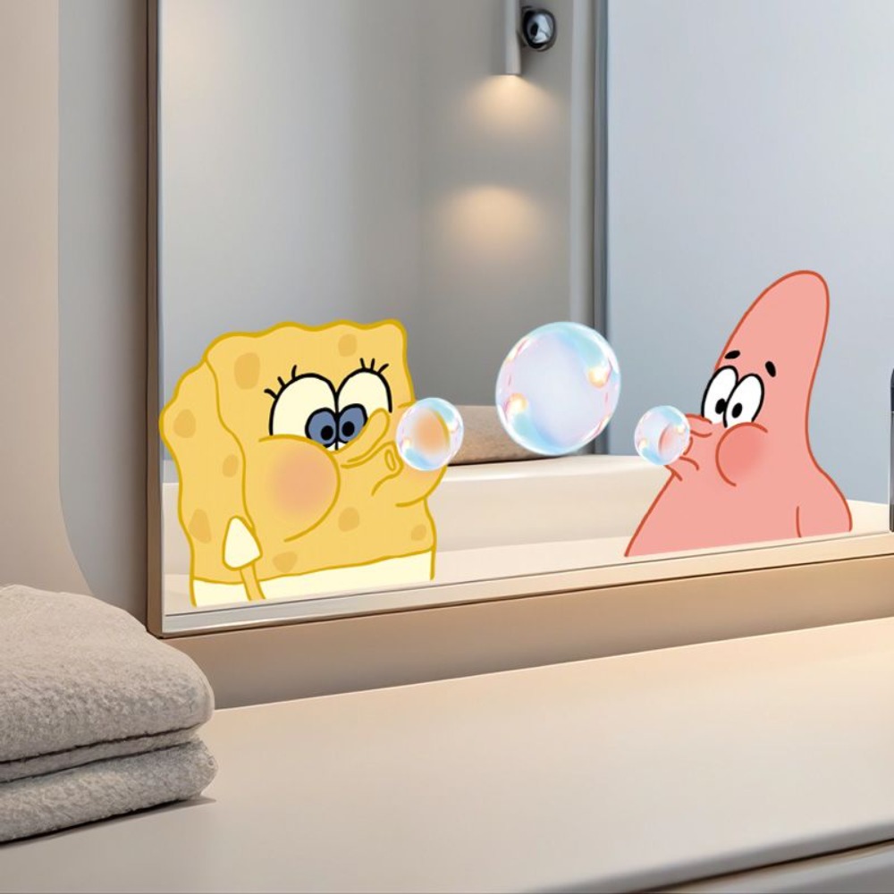 Stiker Cermin Kamar Mandi Spon - Home Bathroom Accessories ulasan dan harga