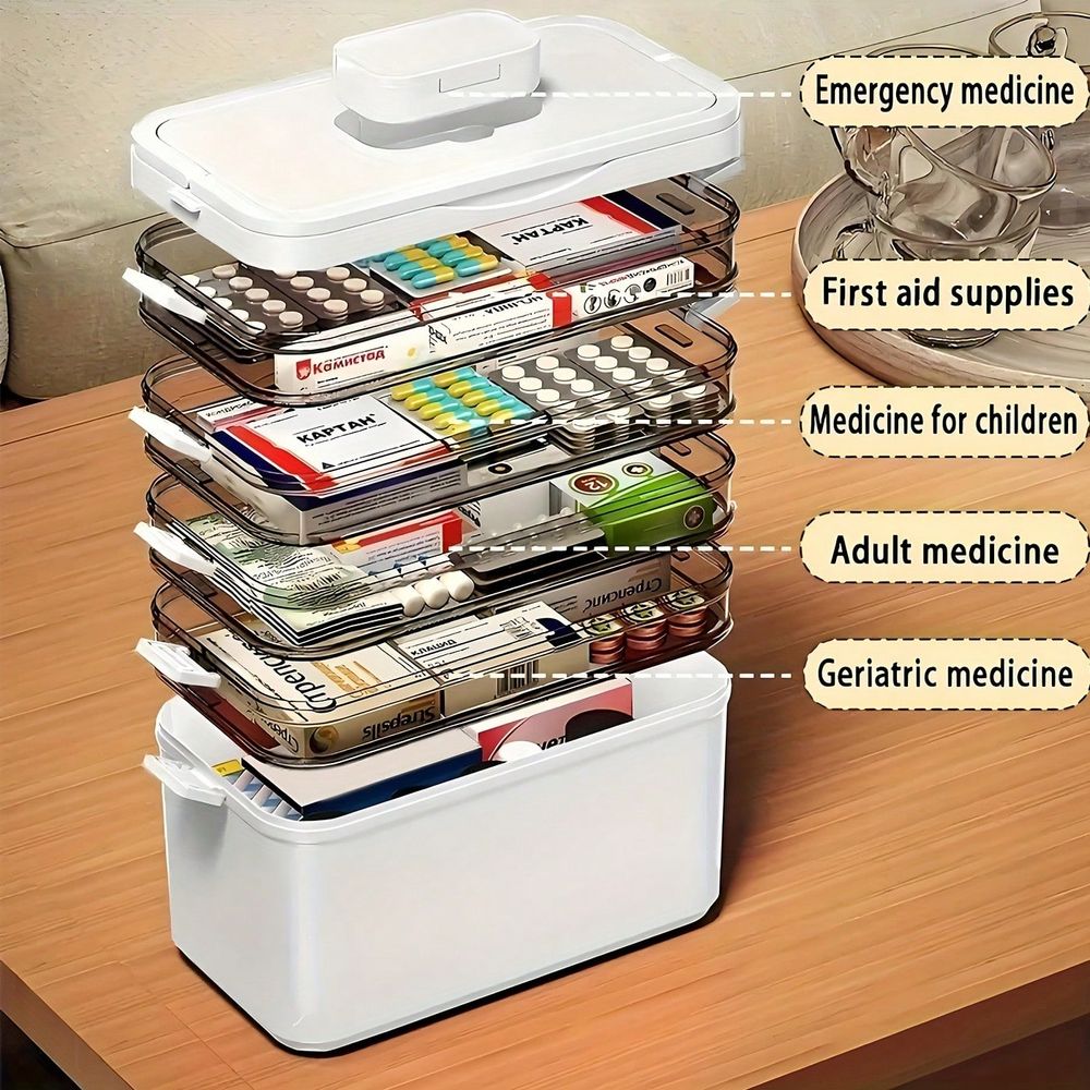 Organizer Obat Multi-Layer Tra - Home For Bathroom ulasan dan harga
